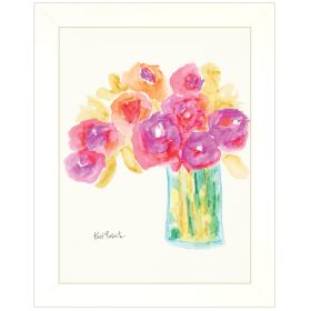 "Speak in Flowers" by Kait Roberts, Ready to Hang Framed Print, White Frame