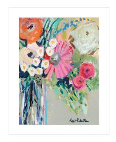 "From Mrs. Hazel's Garden" by Kait Roberts, Ready to Hang Framed Print, White Frame