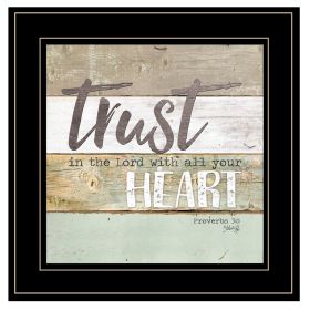 "Trust in the Lord" by Marla Rae, Ready to Hang Framed Print, Black Frame