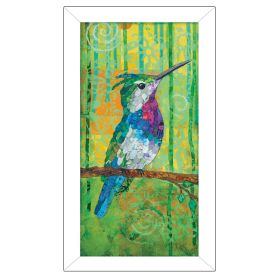 "Plovercrest" By Lisa Morales, Printed Wall Art, Ready To Hang Framed Poster, White Frame